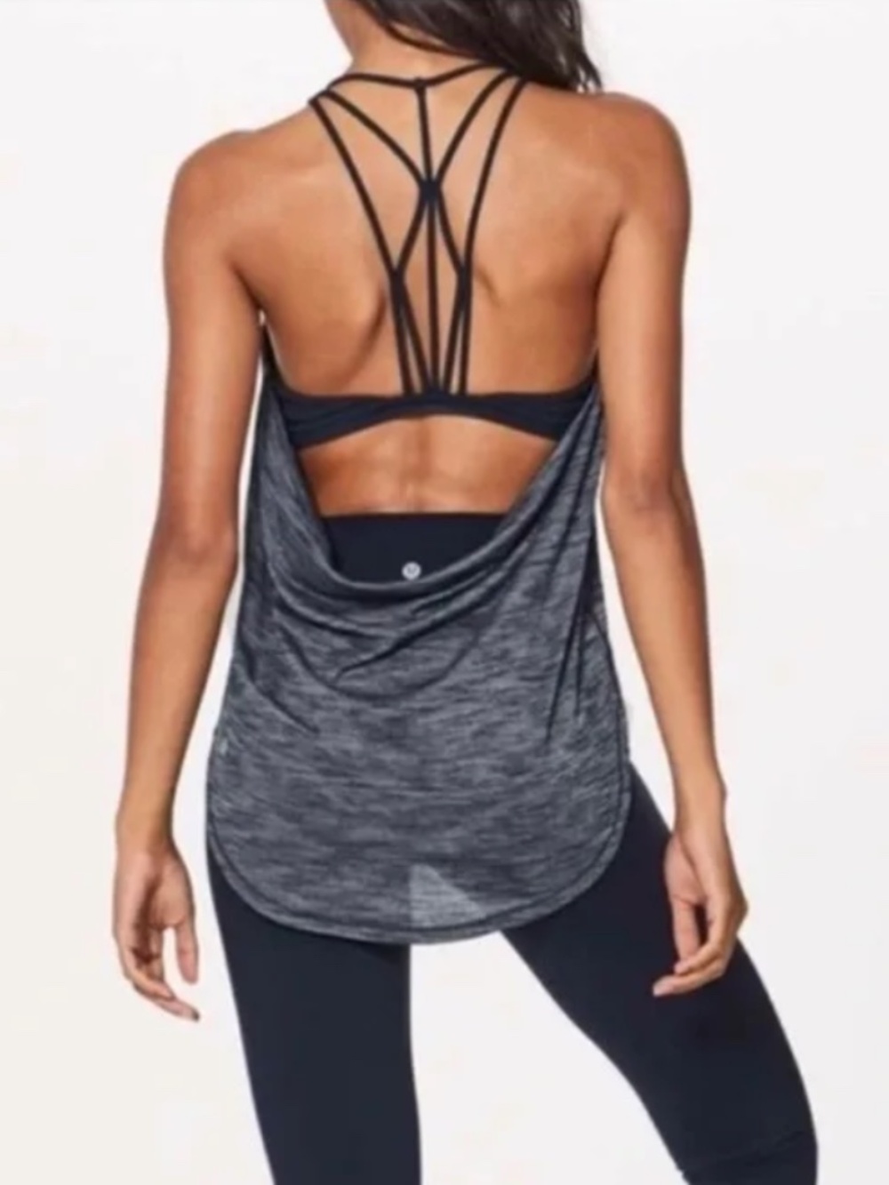 Lululemon size 6 Raise The Barre Tank Blue Heather